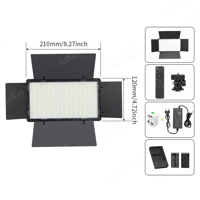 RGB Photography Video LED Fill Light Panel Photo Studio Lamp Kit For Video Recording Shoot Youtube Tiktok Live Streaming Lamp
