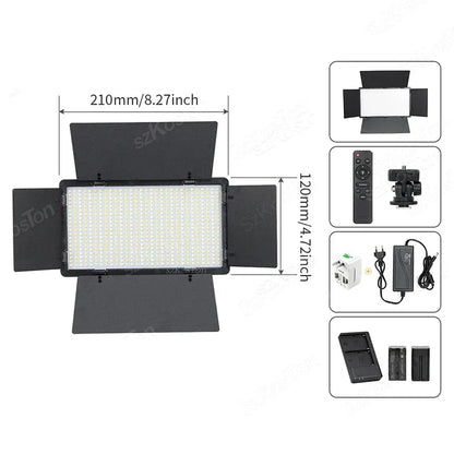 RGB Photography Video LED Fill Light Panel Photo Studio Lamp Kit For Video Recording Shoot Youtube Tiktok Live Streaming Lamp