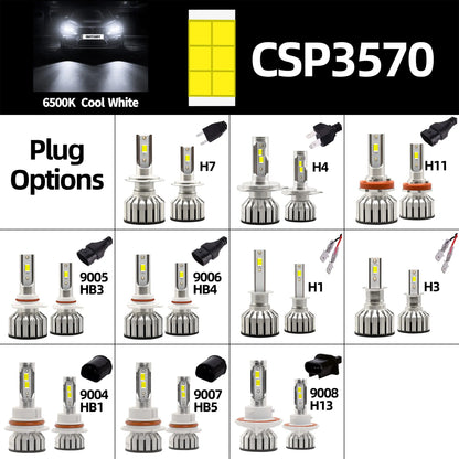 Infitary H7 Led Car Lights H4 H11 Auto Fog Lamp 6500K Headlight Bulbs H1 30000LM Accessories 9005 9006 H1 880 H3 Automobile Bulb