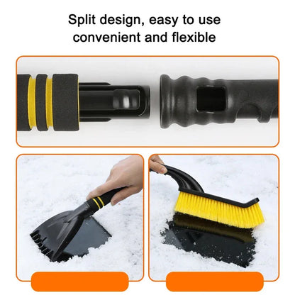 Car Snow Scraper Sweeping Shovel for Winter with Handle Auto Cleaning Brush Ice Scraper Remover Auto Windshield Accessori