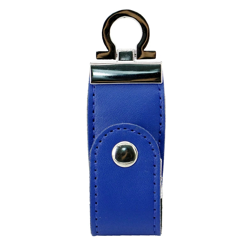 Pendrive 256GB USB Flash Drive Leather with Metal Keychain 64GB 32GB 8GB Business Usb Memories Disk 128GB Pen Drive Memory Stick
