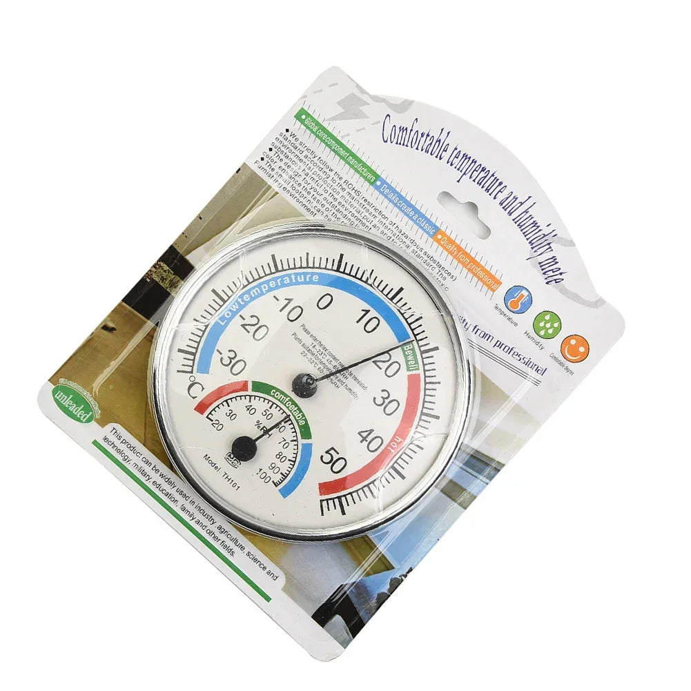 Thermometer Hygrometer Thermo Analog Humidity Temperature Meter Indoor Outdoor Climate Control Garden Thermometer