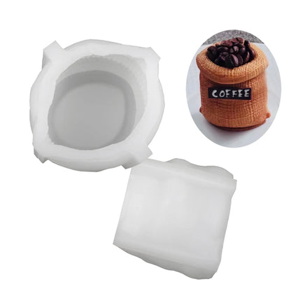 Coffee Bean Bag Design Silicone Cake Mold Chocolate Moulds Party Dessert Baking Tools Mousse Cake Mold Kitchen Pastry Supplies