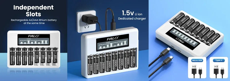 100% New 1.5V AAA Rechargeable Battery 900mWh 1.5V Li-ion Lithium Liion Li ion 3A aaa Batteries for Toy Car Camera Flashlight
