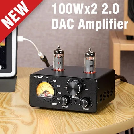AIYIMA Audio A01 Pro TPA3116D2 Bluetooth Sound Power Amplifier 100W Mini Hifi Class D Stereo Amp Bass Treble for Home Theater