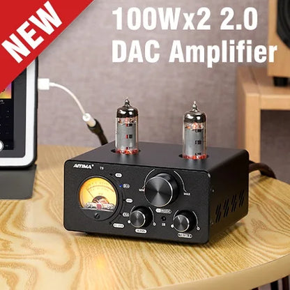 AIYIMA Audio A01 Pro TPA3116D2 Bluetooth Sound Power Amplifier 100W Mini Hifi Class D Stereo Amp Bass Treble for Home Theater