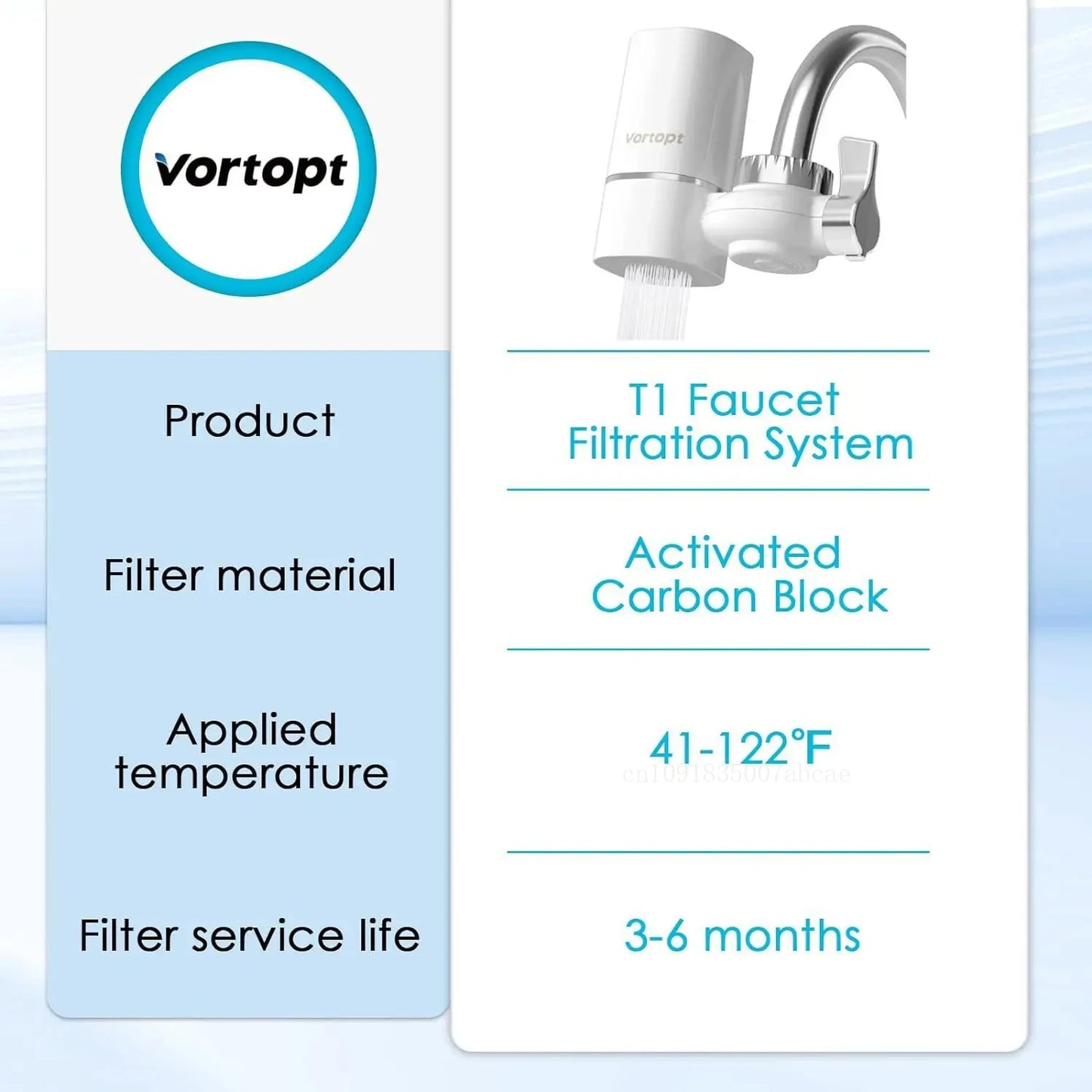 Faucet Tap Water Filter Purifier System, Reduces Lead, Chlorine & Bad Taste NSF Certified 320-Gallon Kitchen