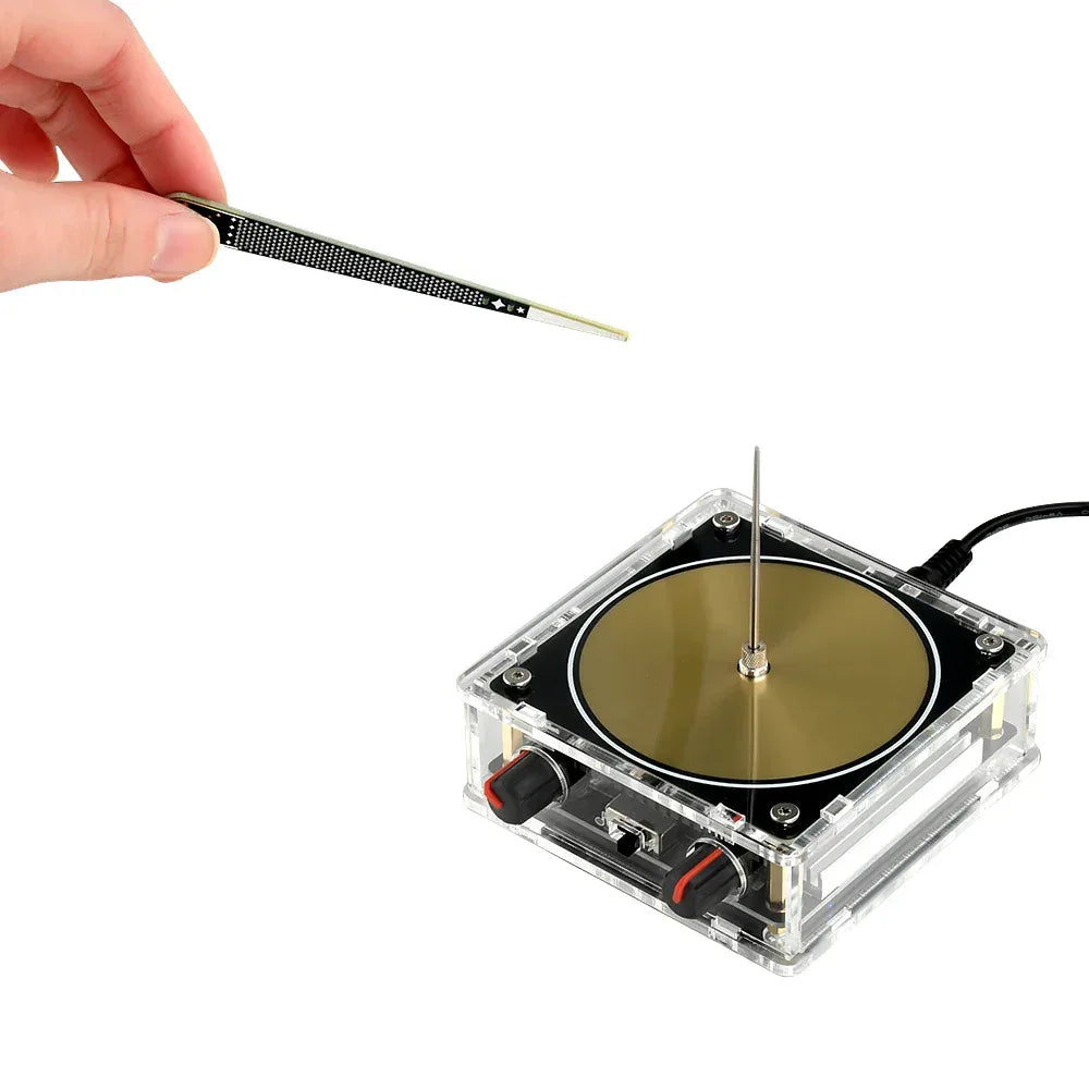 AC110-220V Input Dual Mode Music Tesla Coil Palm Tesla Coil High Frequency Voltage Pulse arc Generator  Artificial Lightning