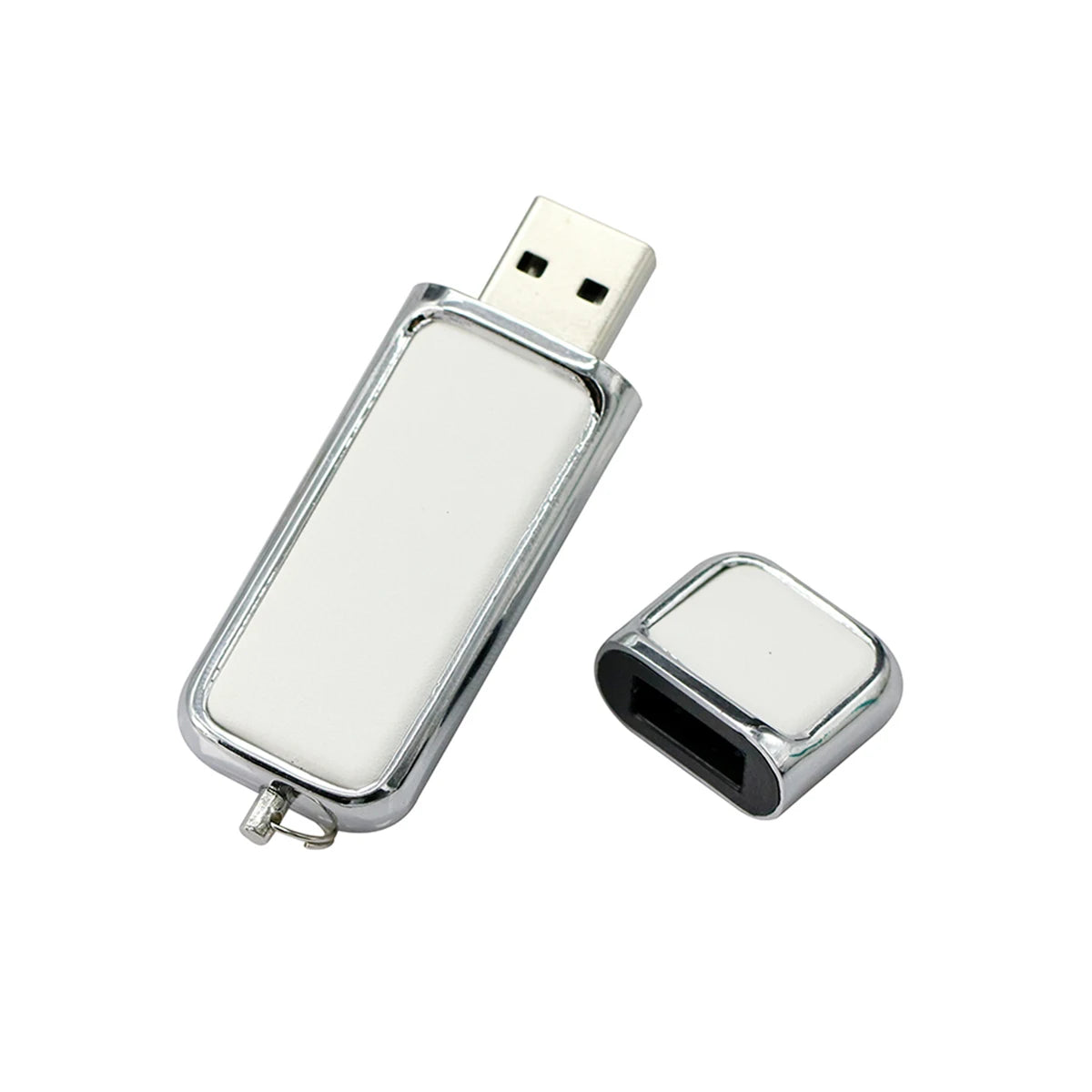 Pendrive 256GB USB Flash Drive Leather with Metal Keychain 64GB 32GB 8GB Business Usb Memories Disk 128GB Pen Drive Memory Stick