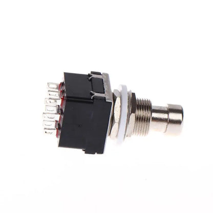 Stomp Foot Box Guitar Effects Pedal Switch, 1/3Pcs 9 Pin 3PDT Latching Switch Direct Conversion Button, True Bypass