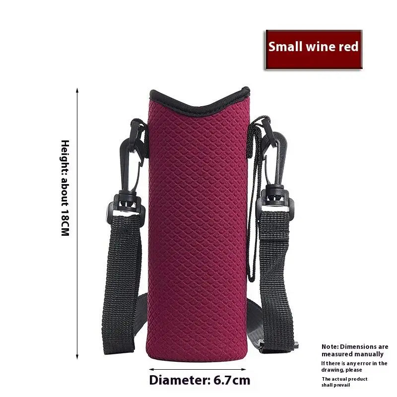 Portable Water Bottle Cover Insulated Bag Portable With Strap Water Bottle Case Cup Sleeve Vacuum Cup Sleeve Camping Accessories