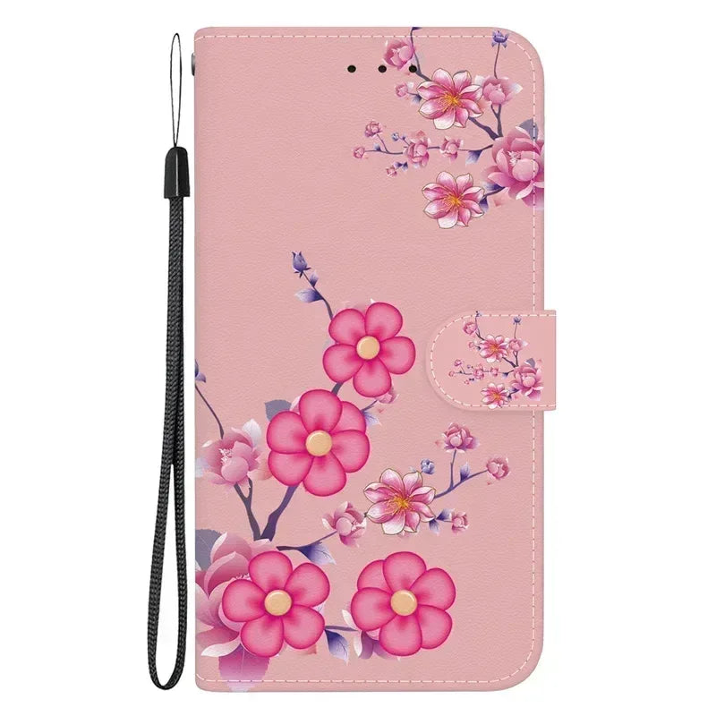 For Xiaomi Redmi 13 Case Solid Color Leather Flip Phone Case for Xaomi Redmi 13 Cover Redmi13 13C 5G Wallet Card Slots Etui