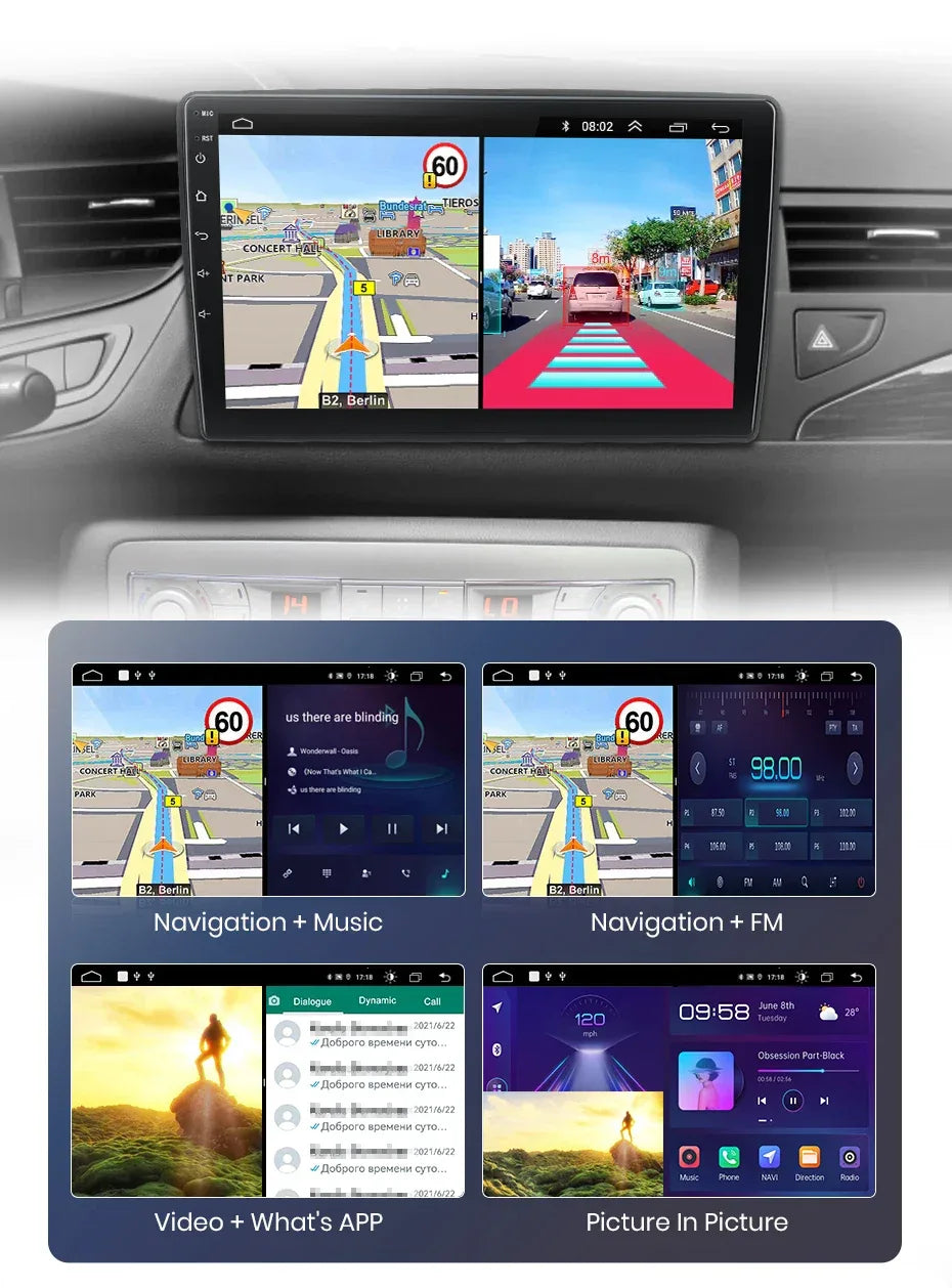 Junsun Wireless CarPlay Android Auto Car Radio For Citroen C5 2008 2009 2010-2017 RDS 4G WiFi GPS 2din BT Car accessories