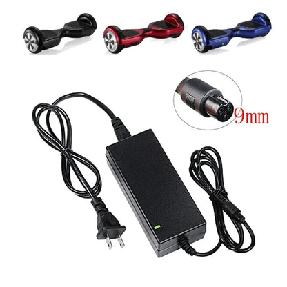 DC42V 2A Universal Lithium Battery Charger For 36V Hoverboard Self-Balancing Scooter 100-240V AC Power Adapter EU US