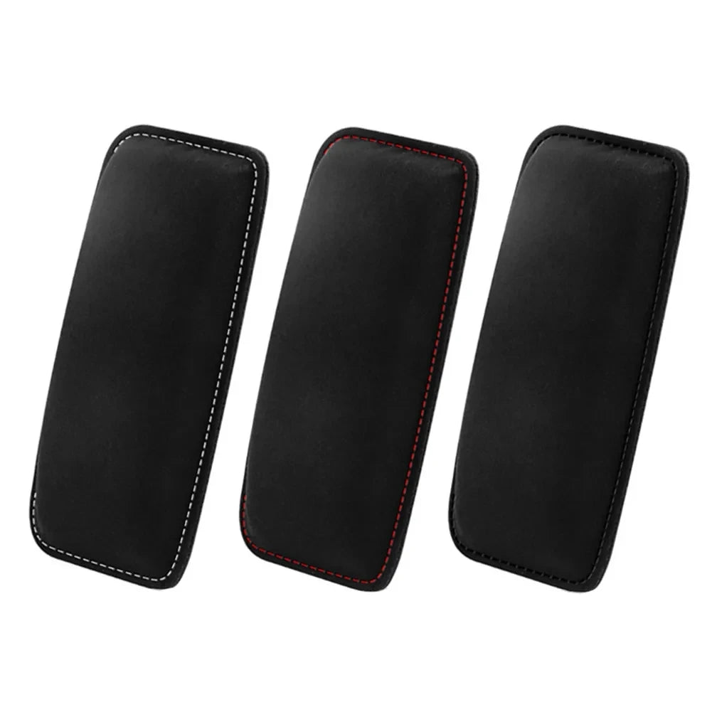 Comfortable Suede Car Pillow Car Knee Pad Auto Cushion Elastic Memory Foam Leg Pad Headrest In The Car Accessories