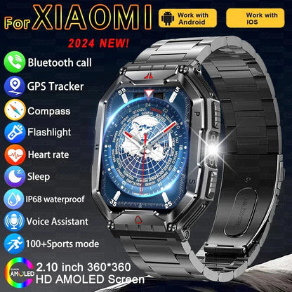 2025 New Men's Smart Watch 360 * 360 HD Touch Screen Sports Waterproof Smartwatch Health Monitoring Bluetooth Call Smart Watches