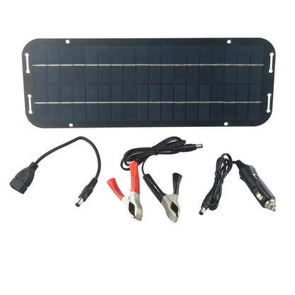 Monocrystalline Solar Cells Solar Battery Trickle Charger 12V Olt Power Solar Panel Solar Battery Charger Car Van Boat Kit