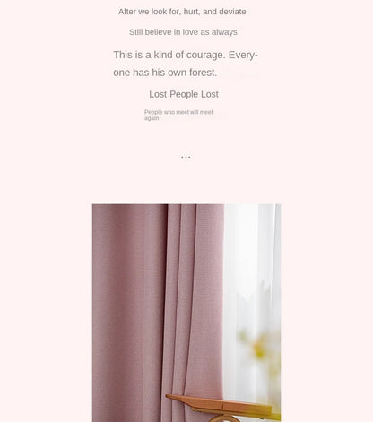 Modern Simple Balcony Drapes Light Luxury Bedroom Thick Blackout Curtain Large Area Bay Window Curtains Home Living Room Drape