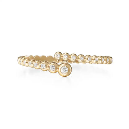 New Arried Geometric Fashion Women Jewelry Set Gold Color Round Ball Bezel Set CZ Bracelet Bangle Rings