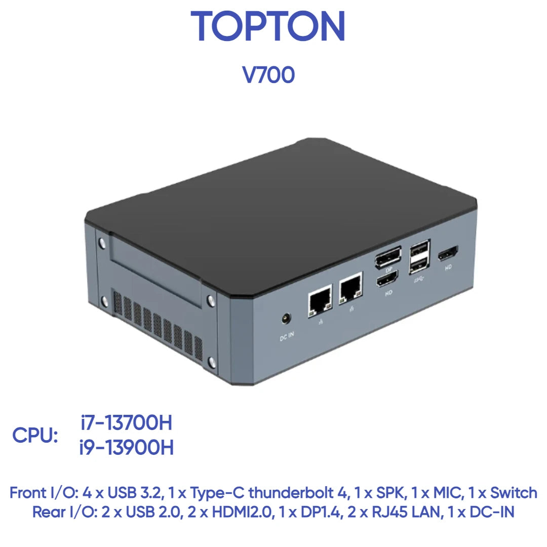 Super Deal Mini PC 13th Gen Intel i9-13900H Mini Computers(14 Cores,20 Threads) 64GB DDR4 & 4TB SSD Windows 11 Desktop PC WiFi