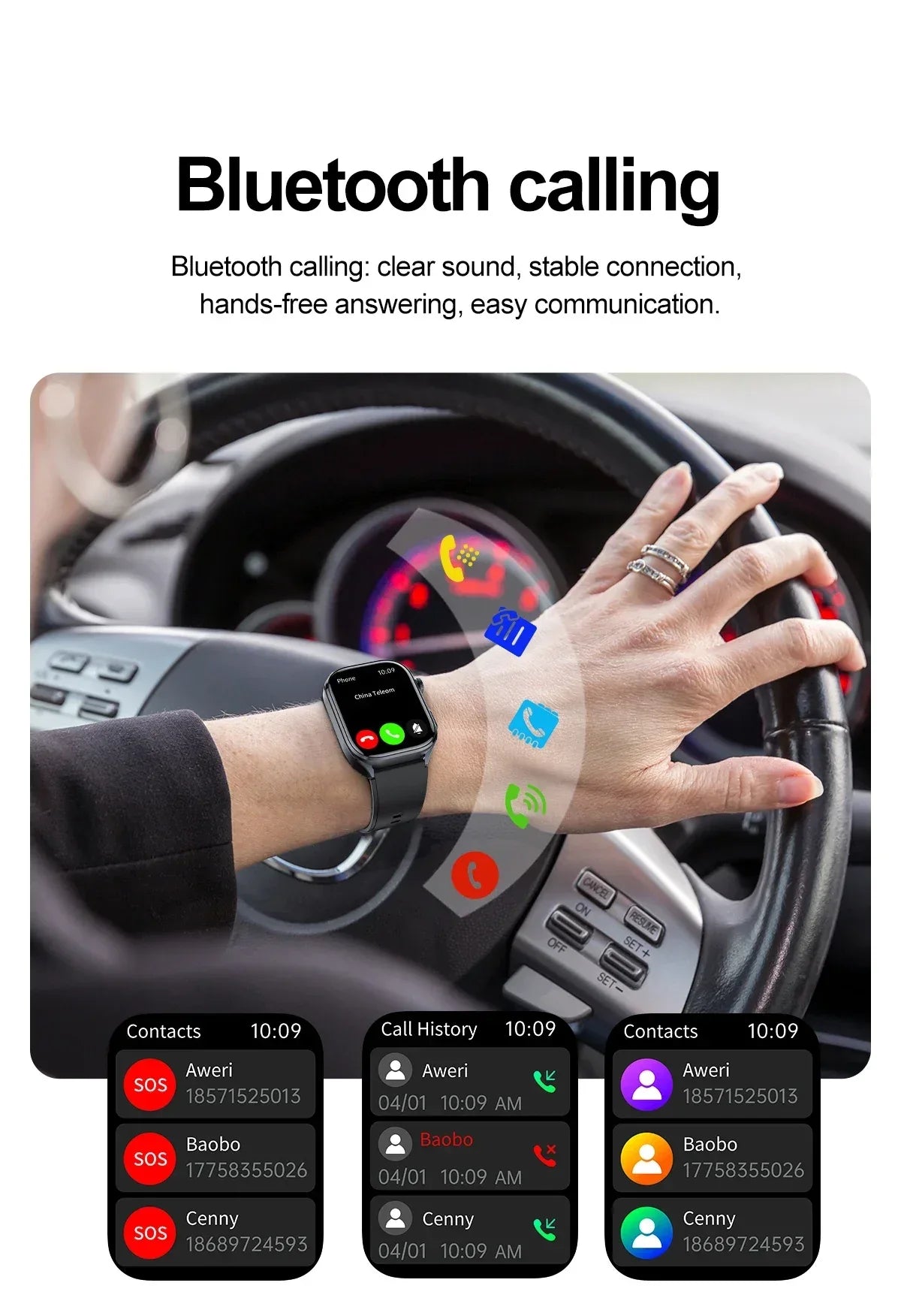 New Uric Acid Blood Lipids AI-GPT ECG Smartwatch Micro Physical Examination Body Analysis Men BT Call LED Flashlight Smartwatch