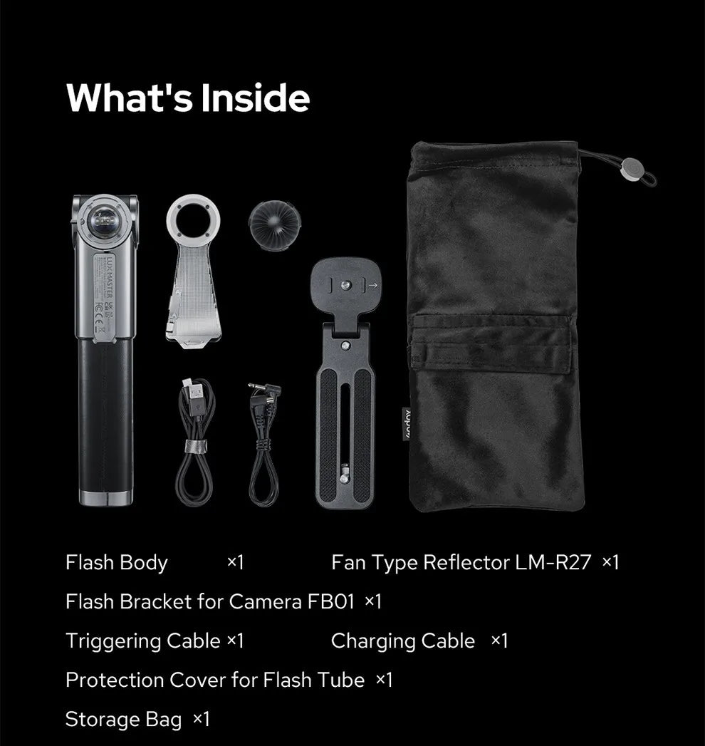Godox Lux Master Retro Camera Flash Portable for Canon Sony Nikon Fuji Olympus Leica Pentax