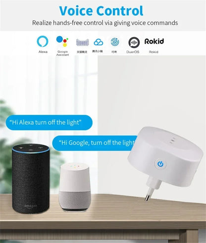 Wifi Smart Plug 16A Italy Chile Socket Power With Timer USB Charger Tuya SmartLife APP Voice Control Works For Google Home Alexa