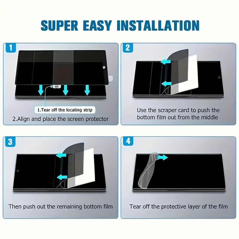 3Pcs Privacy Hydrogel Film For Motorola Edge 70 60 Fusion Pro Neo Privacy Screen Protector