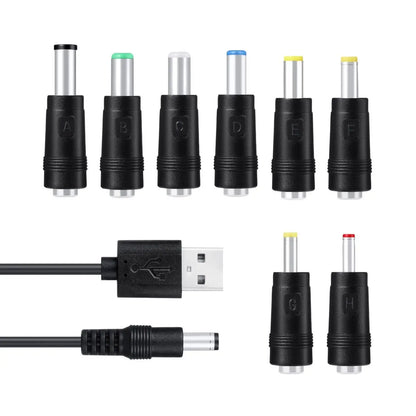 USB To DC Power Line 6.3/5.5/4.0/3.5 Circular Hole Fan Sound Desk Lamp Toy Cleanser Charging Line  Extension Cord Power Cord