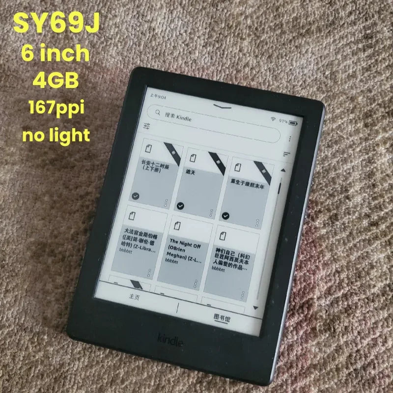 Original Kindle 6th 8th Used  Ebook E Book Eink E-ink Reader Touch Wifi Ereader No Light Better Than Kobo E-readered