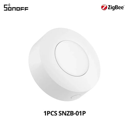 SONOFF SNZB-01P SNZB 01P Sonoff Wireless Switch Zigbee Scene Switch Two Way Control Act As Doorbell Emergency Button Via Google