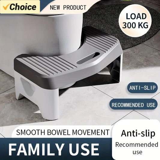 1Pc Toilet Stool for Bathroom, Comfort Toilet Stool for Adult Kids Pregnant Women, Squatting Aid Footstool, Anti Slip Thickening by PDG ibma