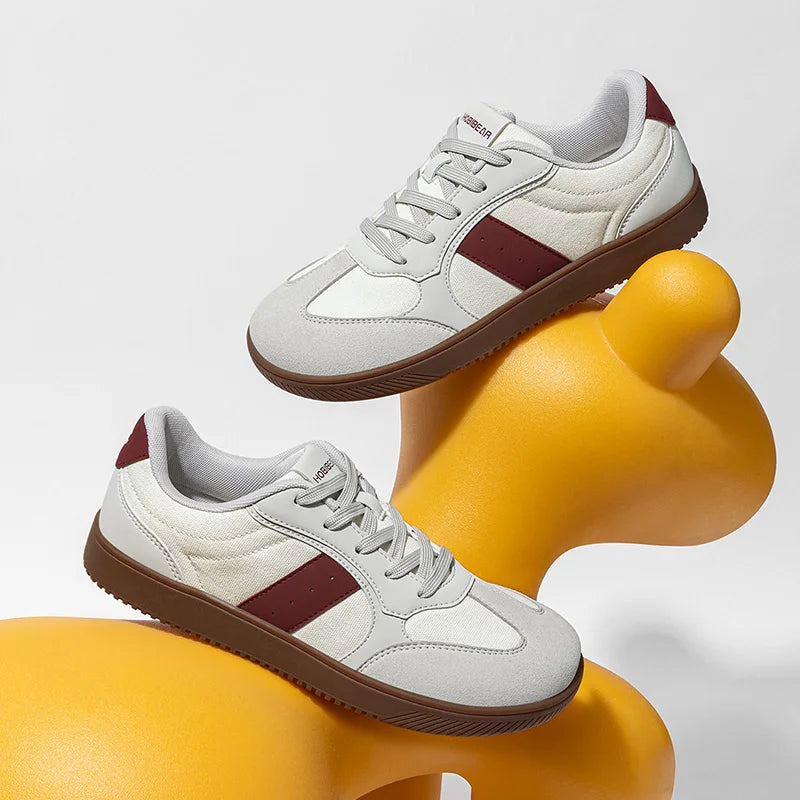 HOBIBEAR Unisex Barefoot Sneakers Wide Toe Minimalist Zero Drop Non Slip Shoes Lace Up Mesh Casual Sneaker