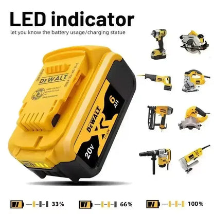 30 100% Original DeWalt 20V/60V 2.0Ah-9.0Ah MAX Battery Power Tool Replacement For DCB184 DCB181 DCB182 DCB200 Battery