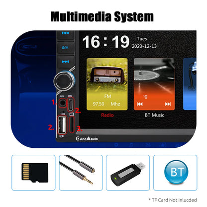 7 Inch HD Touch Screen Car Radio 2 Din High Quality Video Player Wince Wireless CarPlay Android Auto Bluetooth Rear Camera