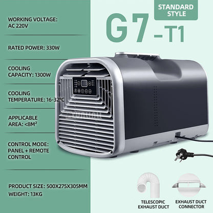 Mobile Air Conditioner Mobile Compressor Airconditioning Portable Camping Outdoor Low Consumption Conditioner