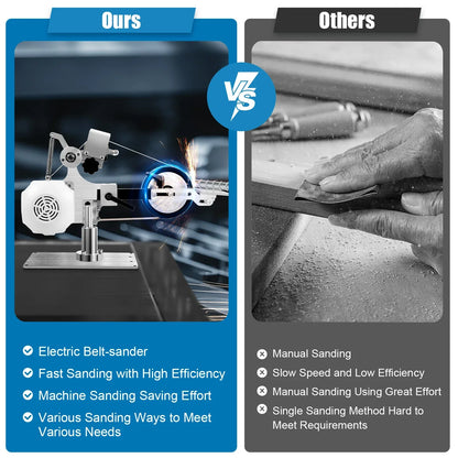 Multi-function Desktop Belt Machine,with Brushless Motor 762x25MM Belt Sander  Sharpener Polishing Grinding Machine