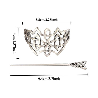 Irish Celtic Knot Hairpin Hair Accessory Fashionable Trendy Versatile Hair Ornament Viking Retro Norwegian Style Accessory Party Accessory Valentine's Day Mother's Day Birthday Gift
