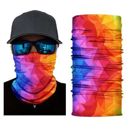 UV Protection Face Mask Neck Gaiter Windproof Scarf Sunscreen Breathable Bandana Balaclava for Sport Outdoor Running Motorcycle