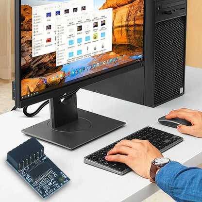 For Asus TPM-M R2.0 TPM Module LPC 14-1 Pin TPM-M R2.0 Hardware Security Chip Trusted Platform Module for Asus Motherboards