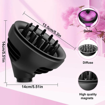 Wave Curl Diffuser Attachment For Dyson Airwrap Two Airflow Dome Diffuse Modes For Airwrap HS01/05 Hair Diffuser to Dry Hair