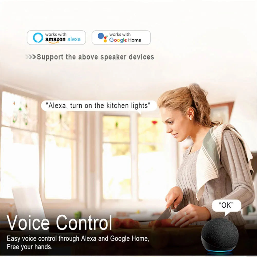 Tuya Wifi EU Smart Switches 1/2/3/4Gang Touch Light Switch Wall Sensor 433mhz RF Switches Smart Life for Alexa Google Home Alice