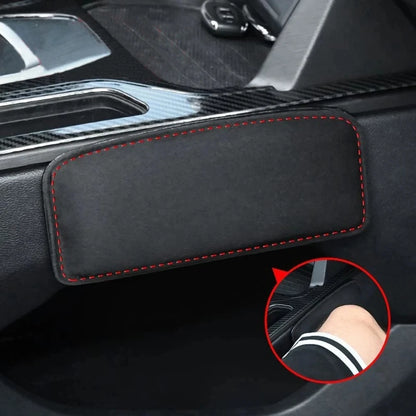 Comfortable Suede Car Pillow Car Knee Pad Auto Cushion Elastic Memory Foam Leg Pad Headrest In The Car Accessories