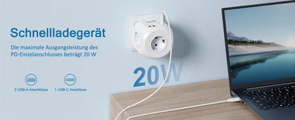 LENCENT USB Sockets dice Without Cable socket EU Socket Adapter Multiple socket EU Outlet Extender