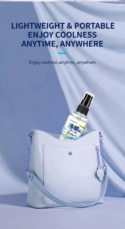 Cooling spray gentle and non-irritating for summer outdoor sports fitness student military training and preven