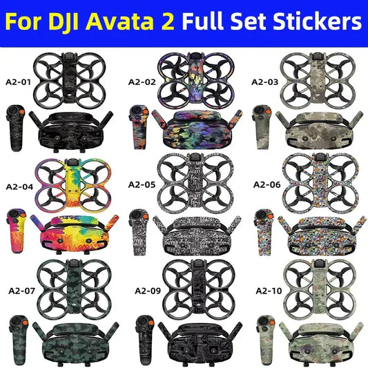 Stickers Skin Set Protective Film for DJI Avata 2 Motion Rocker 3 Goggles 3 Anti-scratch Protective Film Refit Decals Accessory