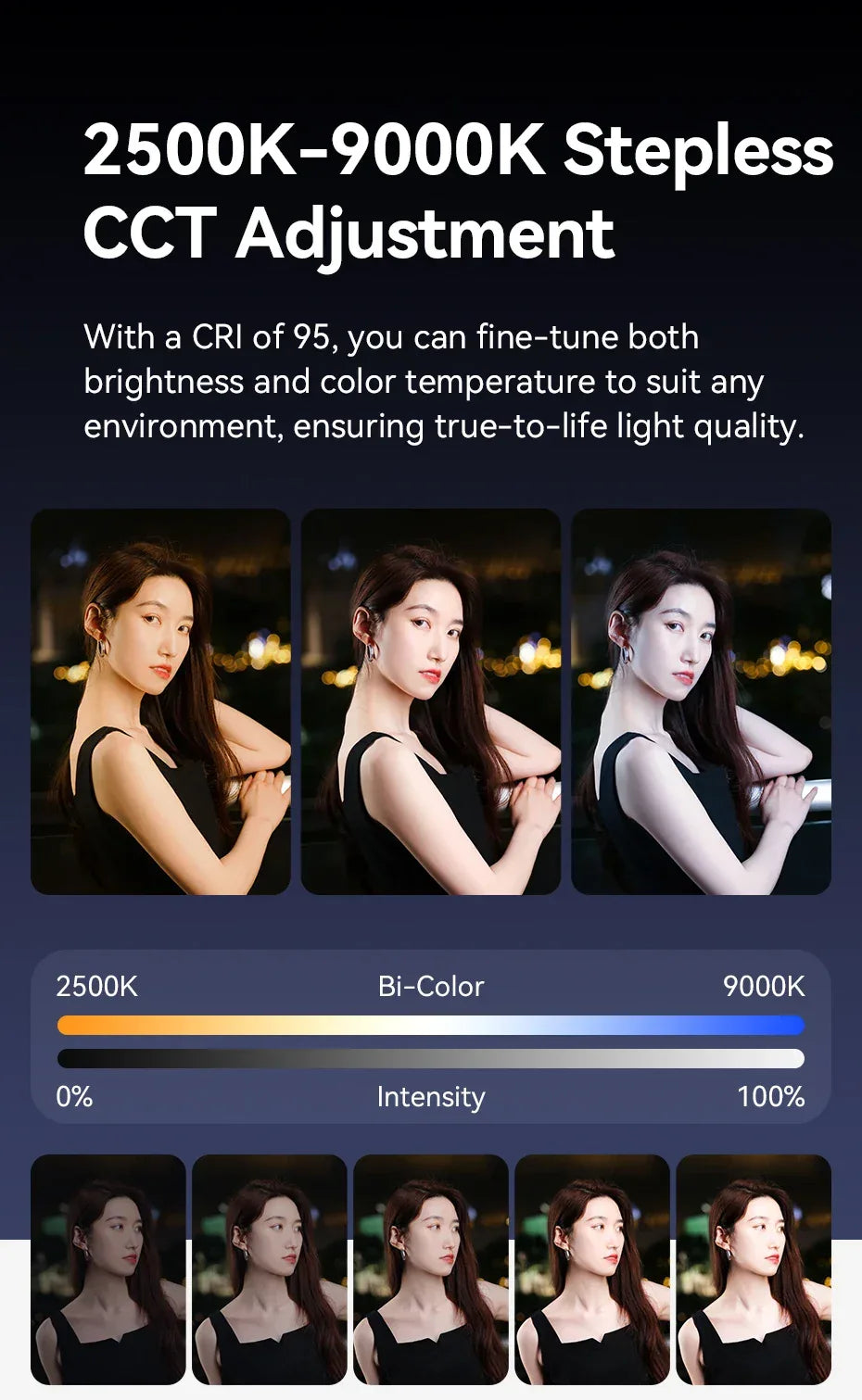 Ulanzi Upgraded VL119 10W RGB Light Wand Stick Light Handheld Stick for Protrait Photography Live Streaming with Type-C Charging