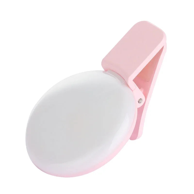 Mini Selfie Ring Light LED Flash Phone Lens Light USB Rechargeable Clip Mobile Phone Fill Lamp Women Selfie Lights