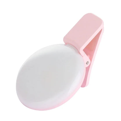 Mini Selfie Ring Light LED Flash Phone Lens Light USB Rechargeable Clip Mobile Phone Fill Lamp Women Selfie Lights