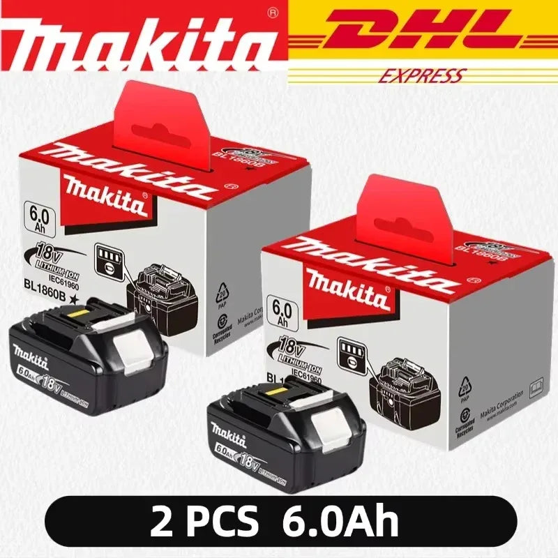 100% Original Makita 18V Battery 18V 6Ah Replacement Battery for Makita BL1860B BL1850 BL1840 BL1830 Li-ion Power Tool Battery